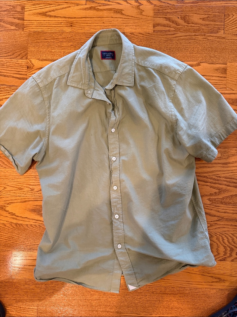 UNTUCKit Short-Sleeve Button-Down Shirt - Sage